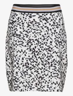 ABACUS Lds Anne Skort 50cm - BLACK/WHITE