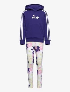 Adidas Originals Flower Print Hoodie And Tights Set - LEGIND