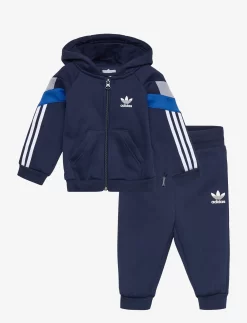 Adidas Originals Full-Zip Hoodie Set - NINDIG/BLUE/HALSIL