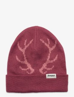 Bergans Antlers Kids Beanie - DKCREAMYROUGE/LIGHTCREAMYROUGE