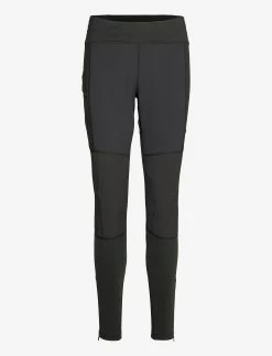 Bergans Flyen Outdoor Tights Women - SOLID CHARCOAL/CANTALOUPE