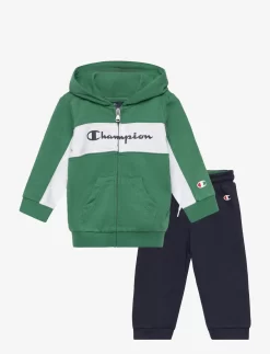 Champion Hooded Full Zip Suit - FOLIAGE GREEN