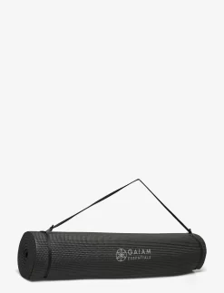 GAIAM ESSENTIALS YOGA MAT BLACK 6MM - BLACK