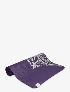 GAIAM AUBERGINE MEDALLION YOGA MAT 6MM PREMIUM METALLIC - PURPLE