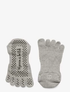 Moonchild Grip Socks - Low Rise - HEATHER GREY